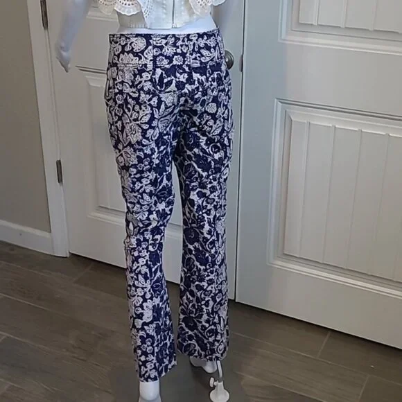 Ulla Johnson's Floral Ellis Jeans Corset-Inspired Button Fly Kick Flare Size 6 - Picture 6 of 14